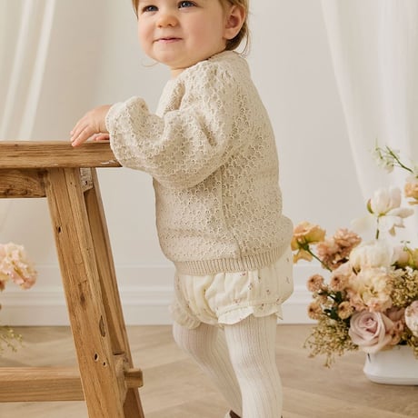 【 Jamie kay 】 JBFP262003 ﾓｽﾘﾝﾌﾞﾙﾏ Willow Rose OWHT（size 70~90）