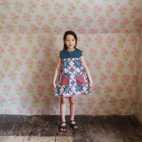 【 little cotton clothes 】Hannah Dress Patchwork Floral