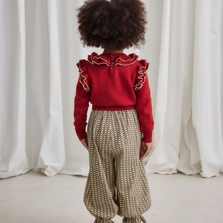 【Misha&Puff】Long Sleeve Cotswolds Ondine Top (Garnet)