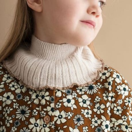 【 Collegien 】8510 Virginie - Ribbed Merino Wool Neck Warmer