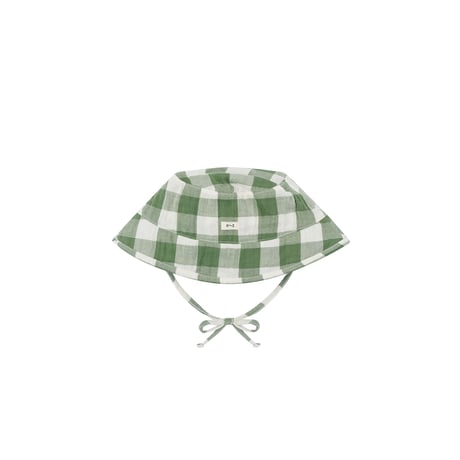 【organic zoo】 Dill Gingham Bucket Sun Hat