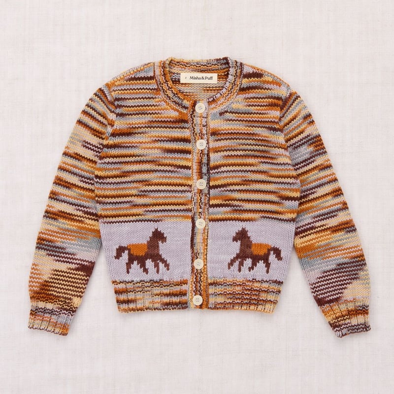 Misha&Puff】 HORSE TROT CARDIGAN (VIOLA SPACE D