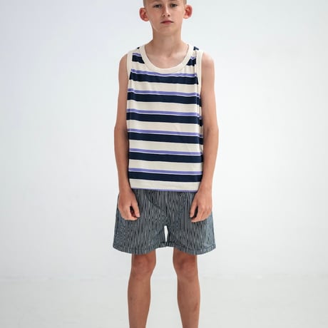 Drop2【Repose AMS】 Singlet-cream teal glacier