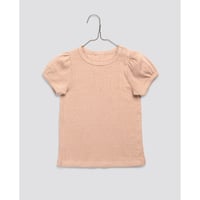 【 little cotton clothes 】Pointelle T-shirt in Powder