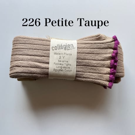 【 Collegien 】5985 Severine - Lettuce-trim Ribbed Footless Tights