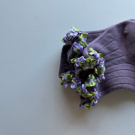 【 Collegien × mik&co 】Rococo frill ankle socks