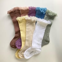 アウトレット【COLLEGIEN × mik&co   special édition】Alice - summer knee-high socks