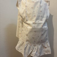 【mik+】Original Tunic Apron - Floral - White（S/M/L）