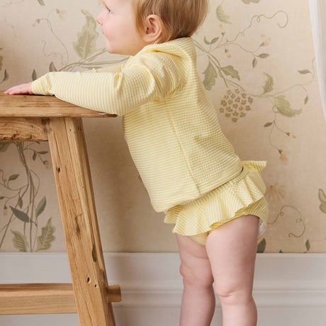 【 Jamie kay 】 JKGO262097 ｽｲﾑ上下ｾｯﾄ Camomile Stripe （size 80~120）