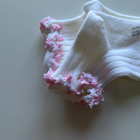 【 Collegien × mik&co 】Rococo frill ankle socks