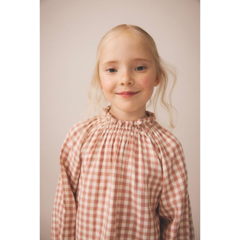 SOOR PLOOM イメルダ ブラウス SOOR PLOOM 】Imelda Blouse, Gingham, Cherry |