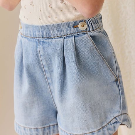 【 Jamie kay 】 JKFP262085 ｼｮｰﾄﾃﾞﾆﾑﾊﾟﾝﾂ Antique Denim D BLU（size 80~100）