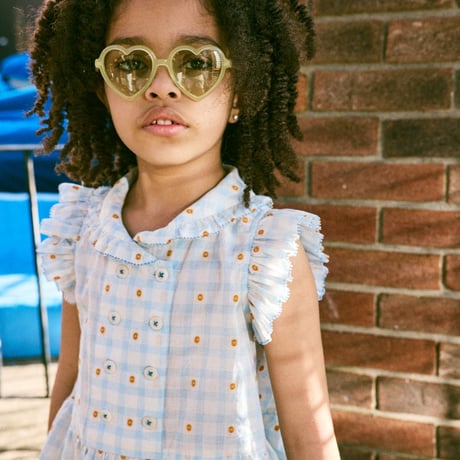 【Misha&Puff】 VOYAGE SHIRT (BRIGHT SKY BLOSSOM PLAID)