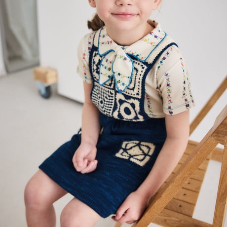 【Misha&Puff】Crochet Afghan Pinafore/ Celestial