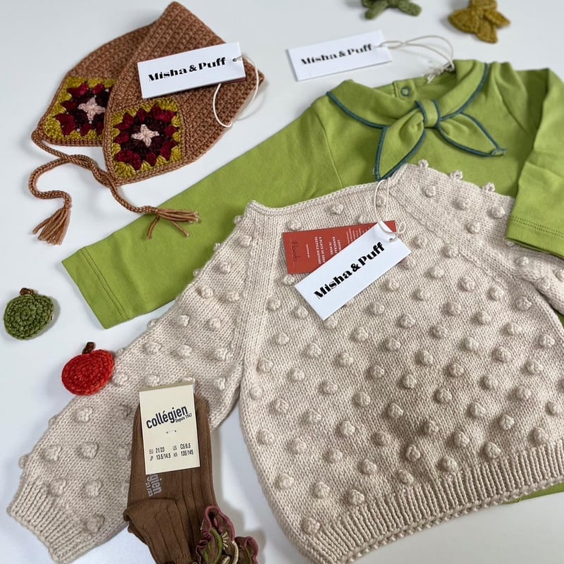 Misha & Puff Popcorn Rosette ベレー 2-4 Misha & Puff Popcorn