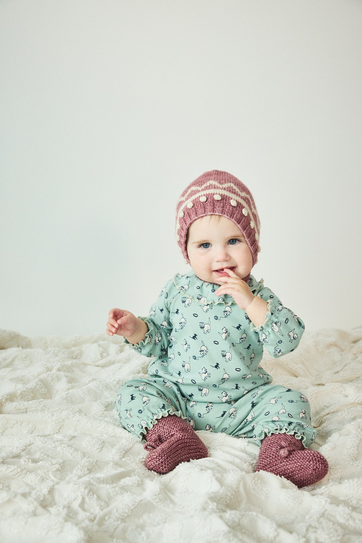 misha&puff Pierrot 6-12m ピエロ ミーシャアンドパフ Pierrot Onesie ピエロ ロンパース 6-12