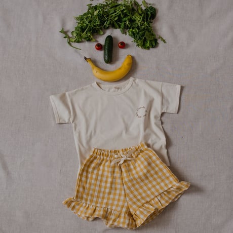 【organic zoo】 Honeycomb Gingham Frill Shorts