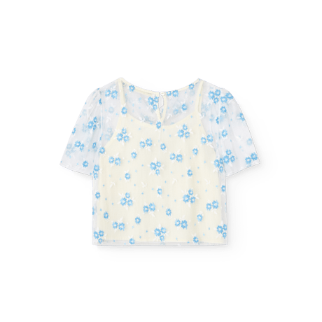 【The Animals Observatory】 SEAGULL KID BLOUSE - RAWWHITE