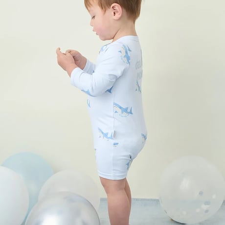 【 gelato pique 】 PBCO262407 BABYｽｲﾑｳｪｱ BLU（size 80）
