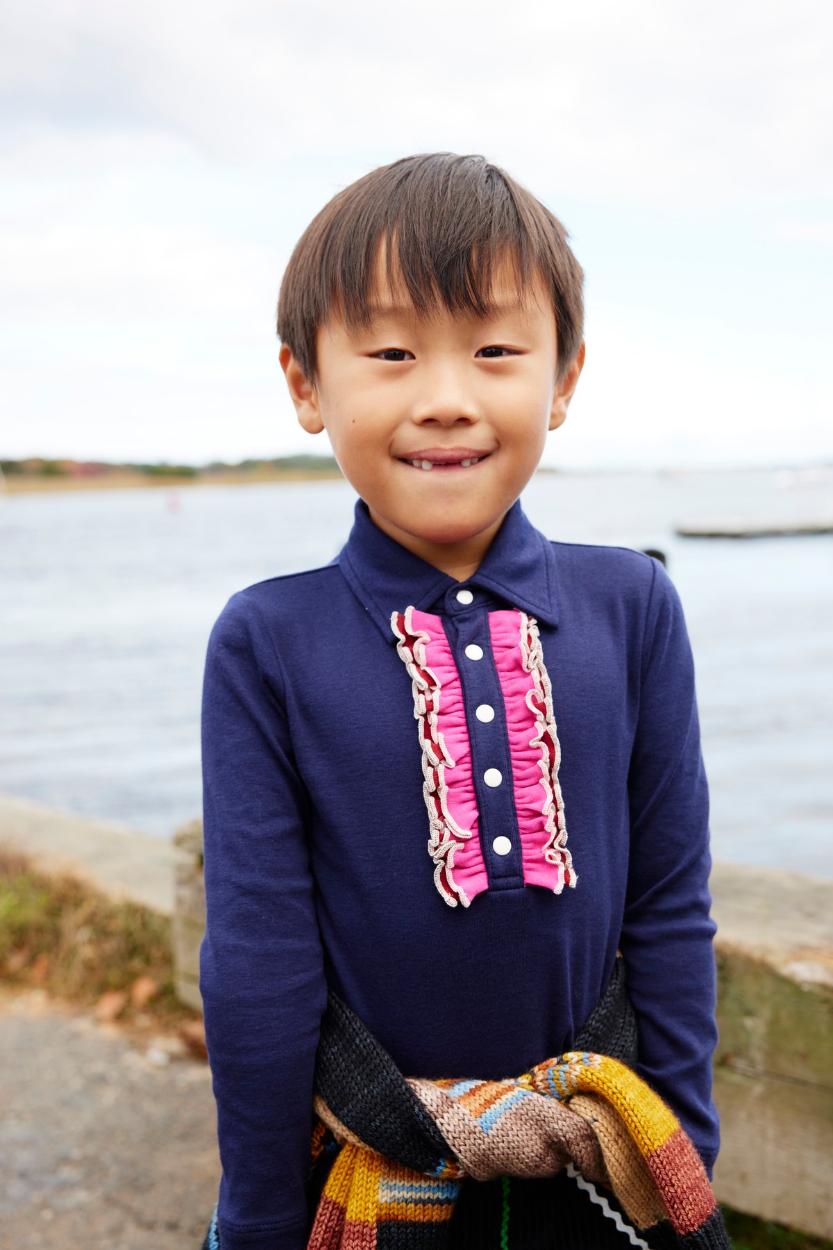 Misha&Puff】Beau Top - Maritime Blue 6y | MIK & CO