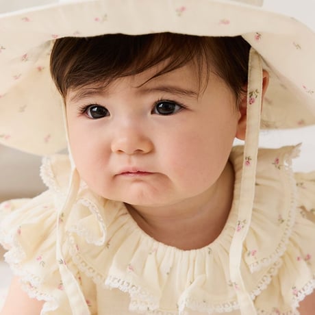 【 Jamie kay 】 JBFO262008 ﾓｽﾘﾝﾌﾟﾚｲｽｰﾂWillow Rose  OWHT（size 70~90）