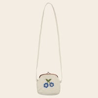 【Emile et Ida】 PURSE CHERRY FLOWERS PURSE BAG - CREME