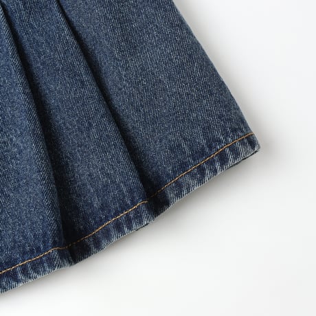 【 Rylee + Cru 】PLEATED DENIM SKIRT || INDIGO DENIM