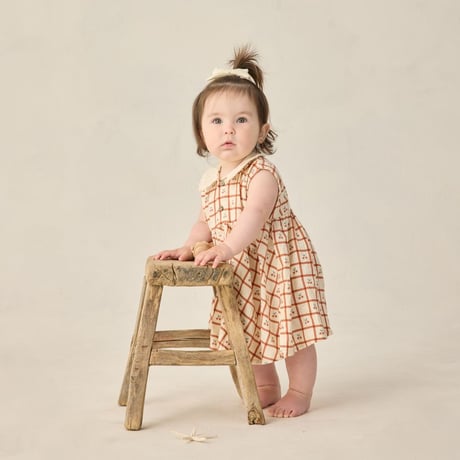 【 Rylee + Cru 】COLLARED BABYDOLL DRESS || CHERRY CHECK