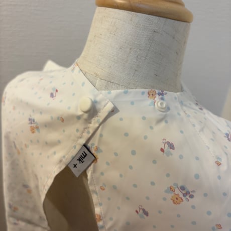 【mik＋】Original Tunic Apron - Floral - White（S/M/L）