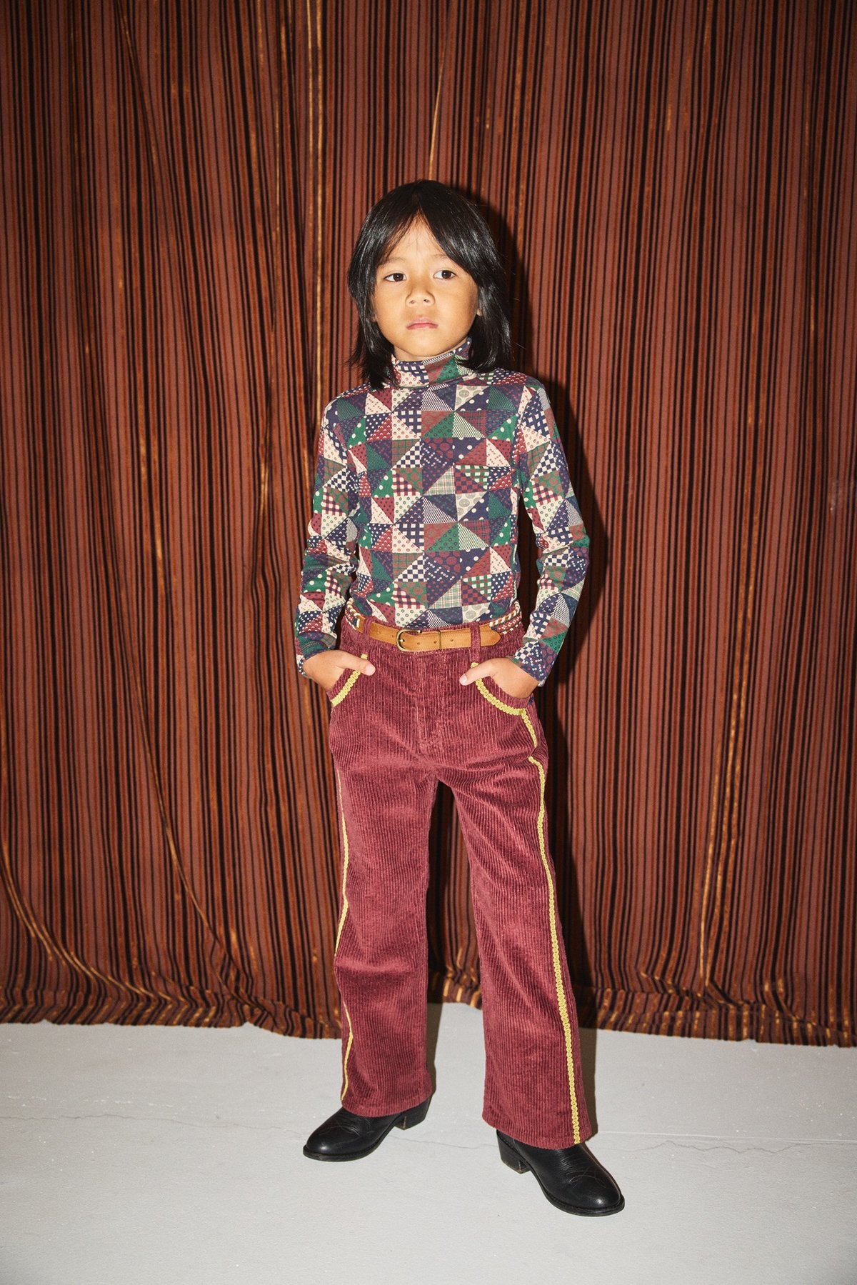 Misha&Puff】Turtleneck (Madder Root Patchwork)