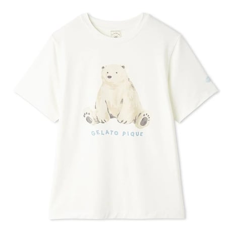 【 gelato pique 】 PWCT262278  接触冷感ｼｰｱﾆﾏﾙ柄ﾜﾝﾎﾟｲﾝﾄT MNT