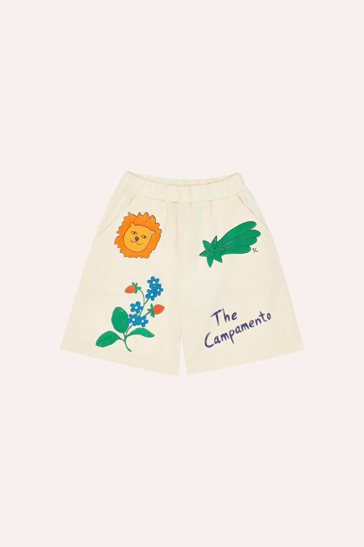 The Campamento】 Drawings Ecru Shorts - ECRU |
