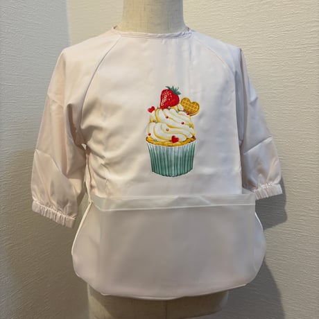 【mik＋】Original Raglan Sleeve Apron - Cup Cake（S/M/L）