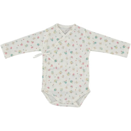 【Bebe Organic】Nia Wrap Onesie - Strawberry Field