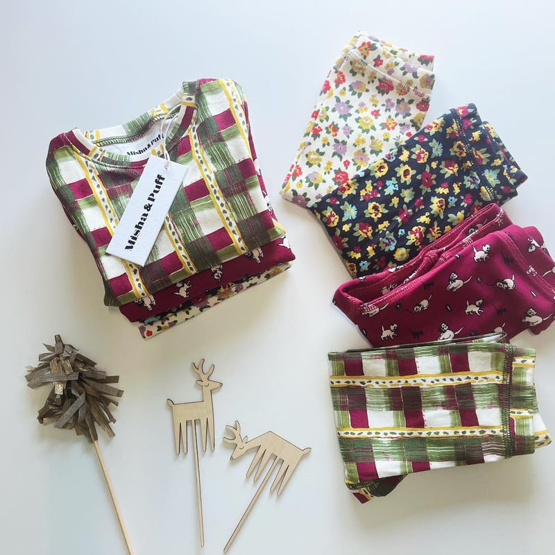 Misha&Puff】Pajama Set - MNPP1162-340 Leaf Wate