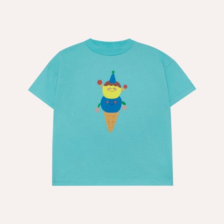 【The Campamento＆Zoey Kim】 T-shirt   Ice Cream - BLUE