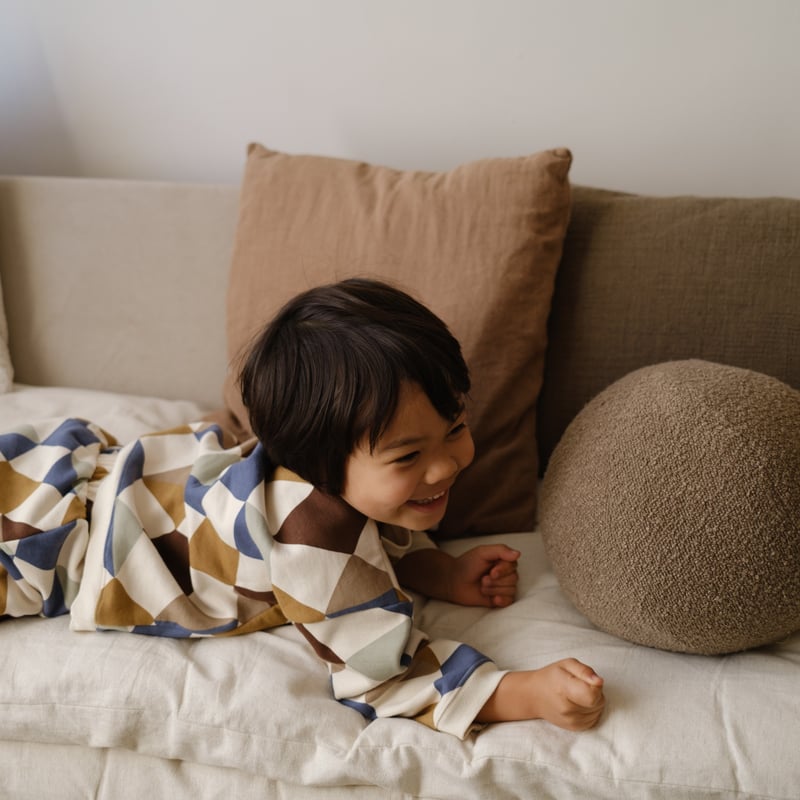 organiczoo】 Kite Patchwork Sweatshirt Undyed |
