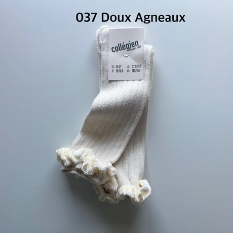 【 Collegien 】2978 CLOTHIDE - Velvet-trim Ribbed Knee-high Socks