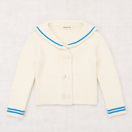 【Misha&Puff】Sailor Rib Cardigan (Sugar)