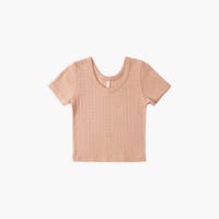 【 Rylee + Cru 】POINTELLE TEE || MELON
