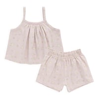 【 Jamie kay 】 JKCO262011 ｼｮｰﾄﾊﾟﾝﾂﾊﾟｼﾞｬﾏｾｯﾄMoon Floral Mauve LPNK（size 80~120）