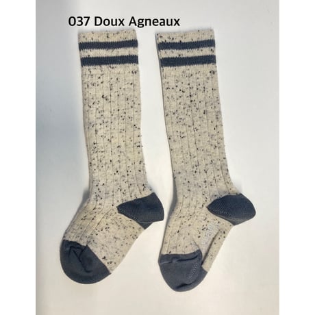 【collegien】8570 Noa - Ribbed Nepp Varsity Knee-high Socks