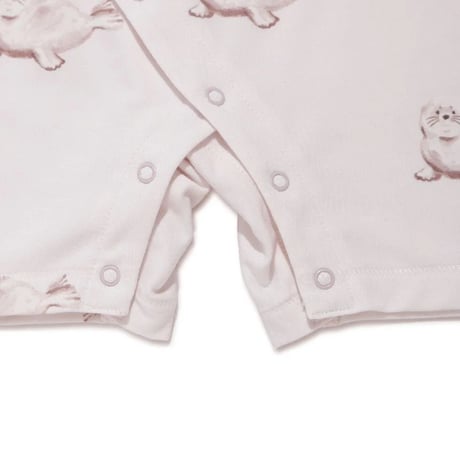 【 gelato pique 】 PBCO262451 BABY接触冷感ｼｰｱﾆﾏﾙ柄ﾛﾝﾊﾟｰｽ PNK（size 70, 80）