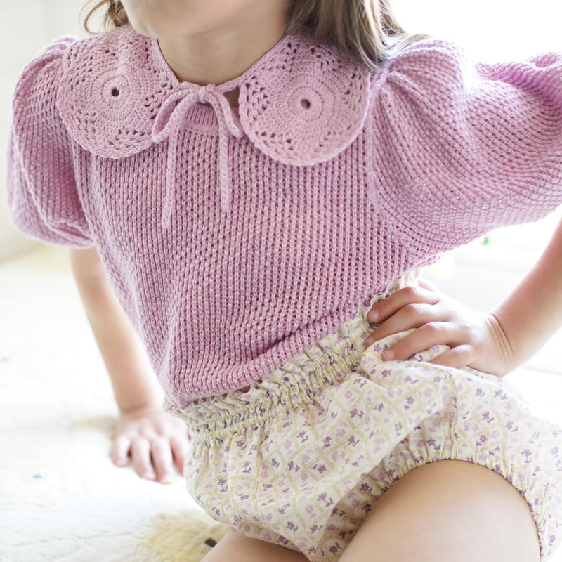 3月中旬入荷予定ご予約商品【 SOOR PLOOM 】Mimi Knit Top, Bubbl