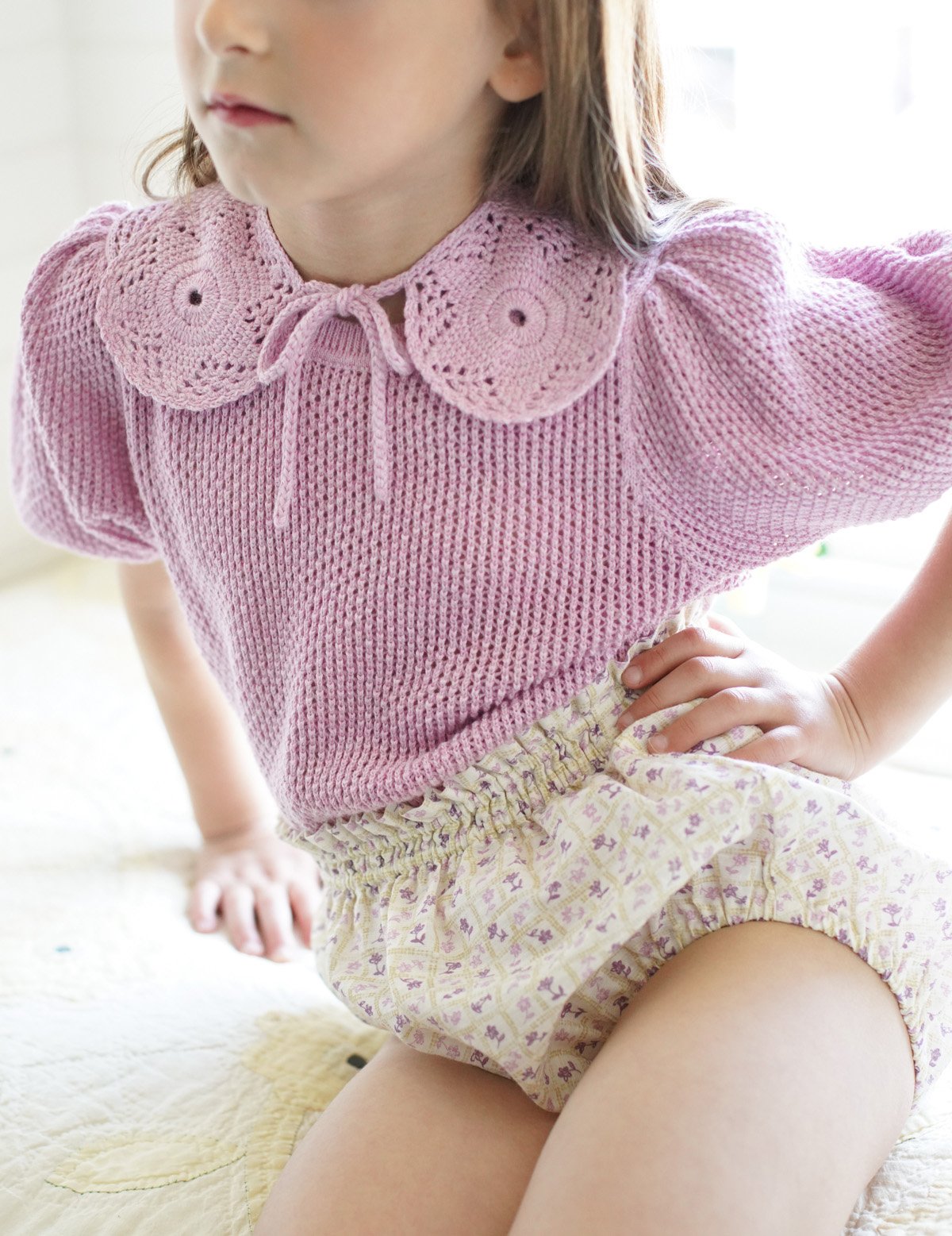 3月中旬入荷予定ご予約商品【 SOOR PLOOM 】Mimi Knit Top, Bubbl