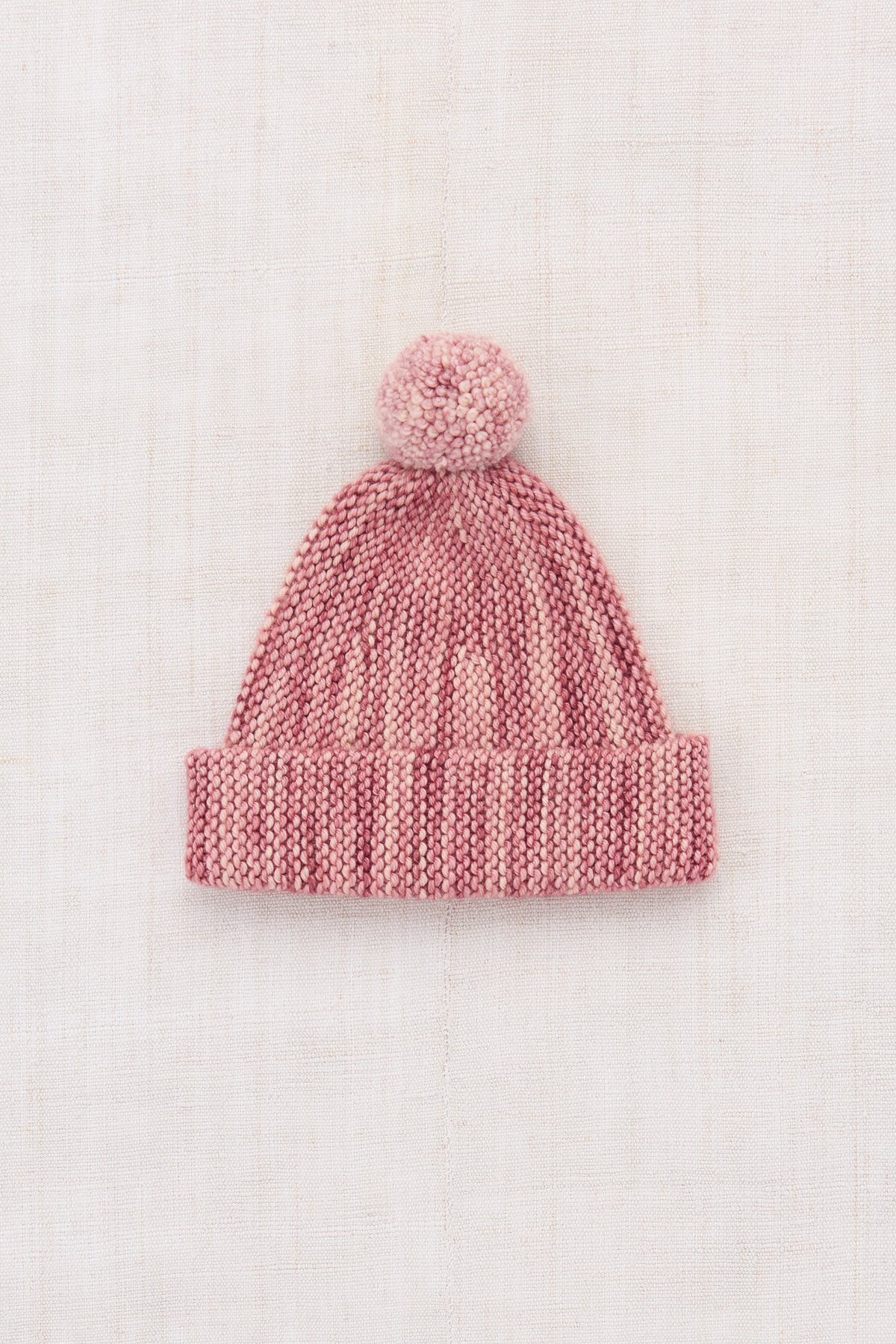 misha&puff ポンポン付きニット帽 indigo garter Hat Wool Hat | Wool Beanie Hat | Misha & Puff