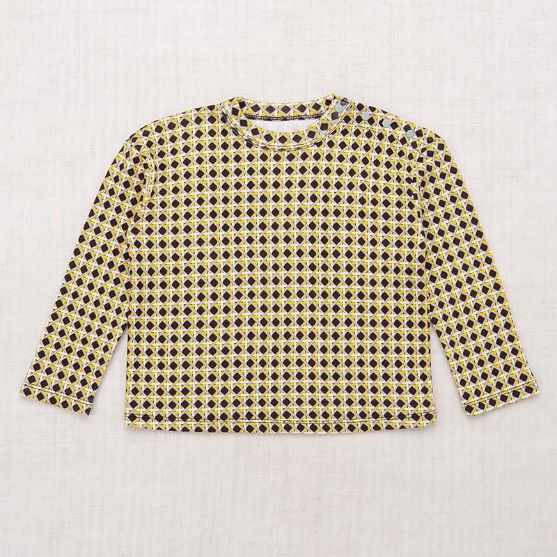 Misha&Puff】Long Sleeve Boxy Top -036 Licorice Misha&Puff】Long Sleeve Boxy Top -036 Licorice