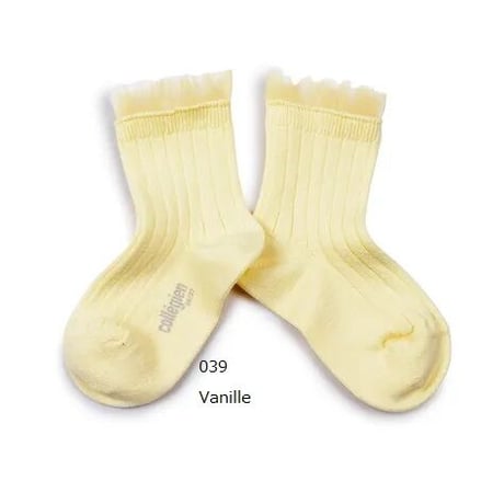 【collegien】3457 Margaux Tulle Ankle Socks