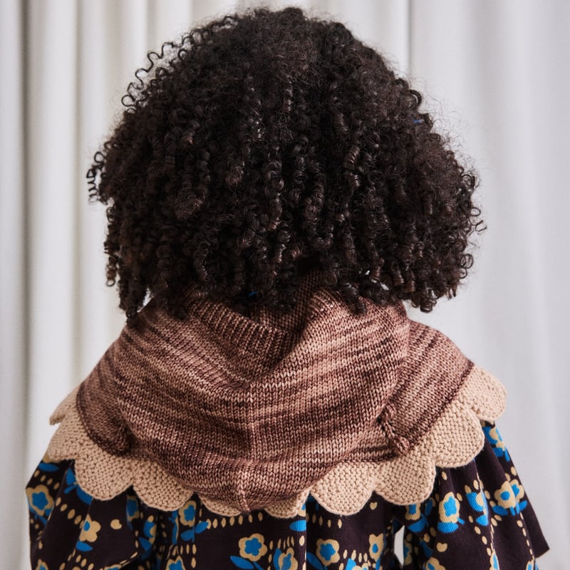 last 1【Misha&Puff】Scallop Capelet (Affogato) |