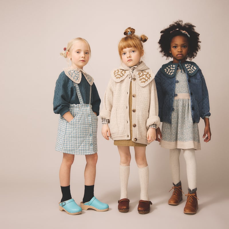 SOOR PLOOM 】Harlyn Pinafore, Gingham, Oasis |